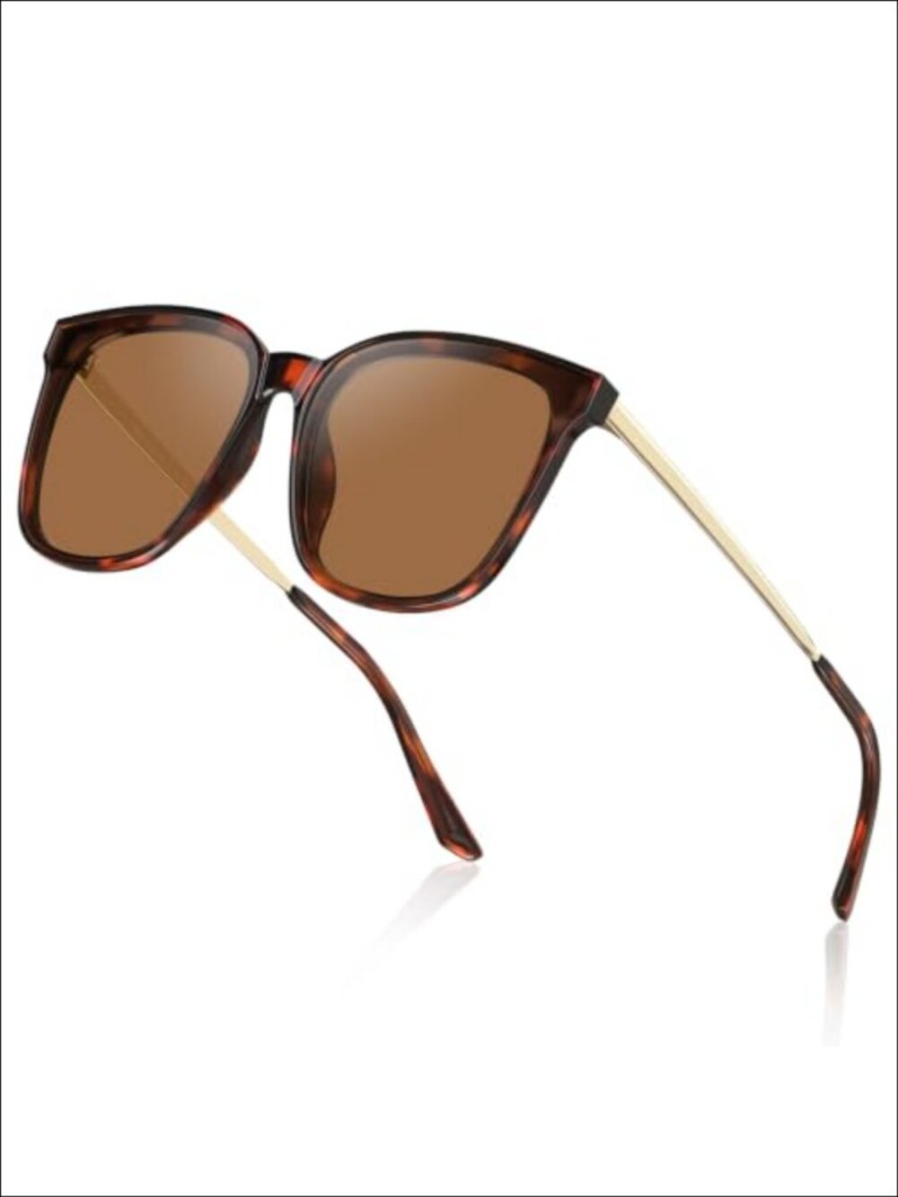Oversized Polarized Sunglasses UV400 Lightweight Retro Round Shield